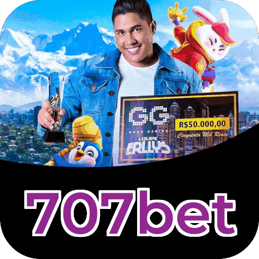 Interface do aplicativo 707bet mostrando jogos disponíveis no iOS e Android